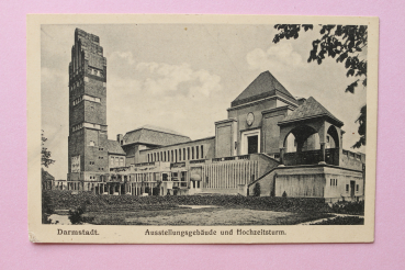 Ansichtskarte AK Darmstadt 1917 Ausstellungsgebäude Hochzeitsturm Josef Maria Olbrich Architektur Ortsansicht Hessen